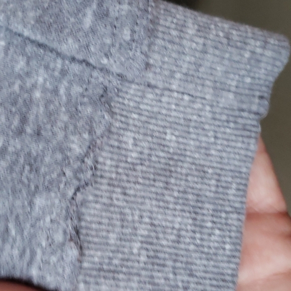 Z Supply Weekender Side Slit Oversized terry  XS Gray - Picture 7 of 9